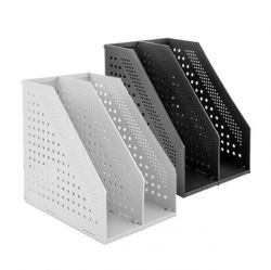 Folding Book Standr, 2 Vertical Compartments 