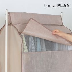 AB Storage Cotton Brown Hanger Cover All-in-One S