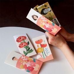 Carnation Cash Envelope& Card