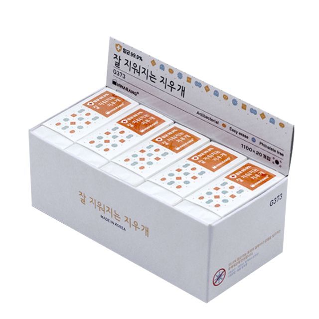 Anti-Bacterial Eraser of Well Erasing  (20pcs)