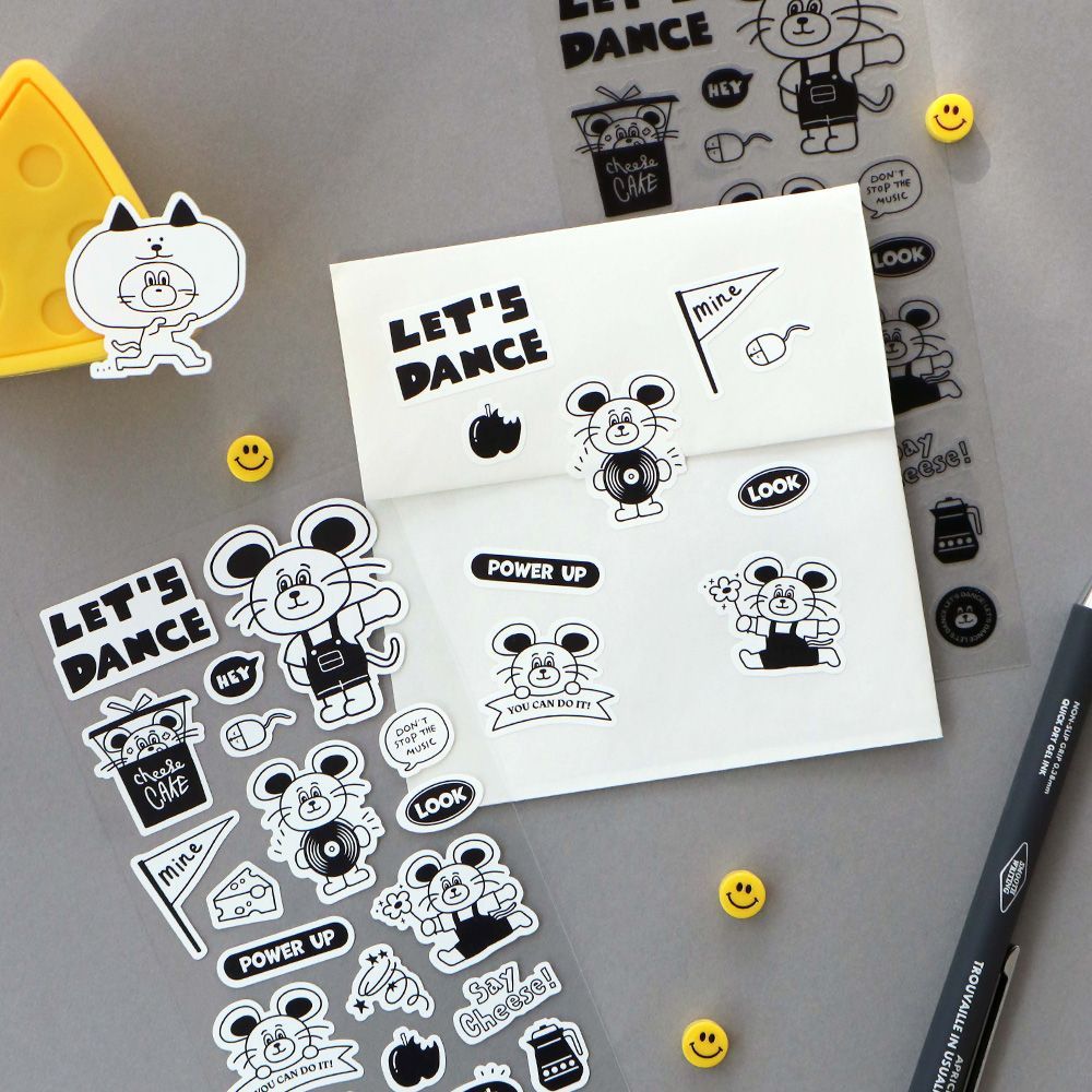 Line Drawing Sticker, Removable