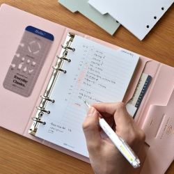 Classy Binder Clutch A6, 6-Rings Binder Cover 