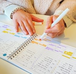 THE MEMO Wide Study Planner, 6Months 