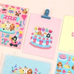 Everyholiday Stickers 6Type Set Partytime