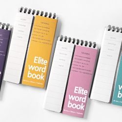 Elite Spiral Double Cover Word Note