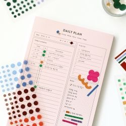 Pigment Clear Sticker, Shape Type 8sheets SET