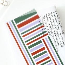 Pigment Clear Sticker, Square Type 8Sheets SET