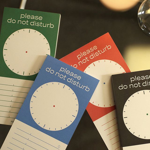 DO NOT DISTURB Time Memo Pad