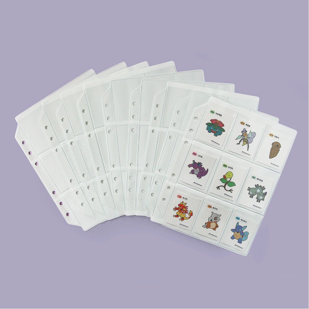 A6 WIDE 6공 띠부용 리필 포켓