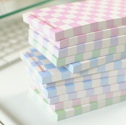 DO NOT DISTURB Checkerboard Memo Pad