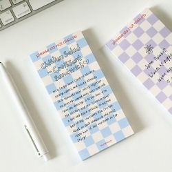 DO NOT DISTURB Checkerboard Memo Pad