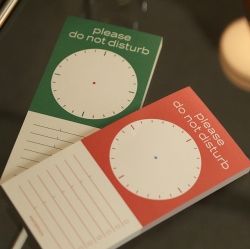 DO NOT DISTURB Time Memo Pad