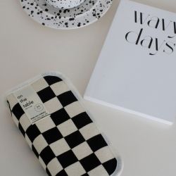 on the Table Pencil Case, Checkerboard 