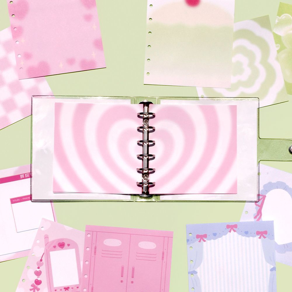 A7 Wide Real Love 6rings Collect Binder Refill 