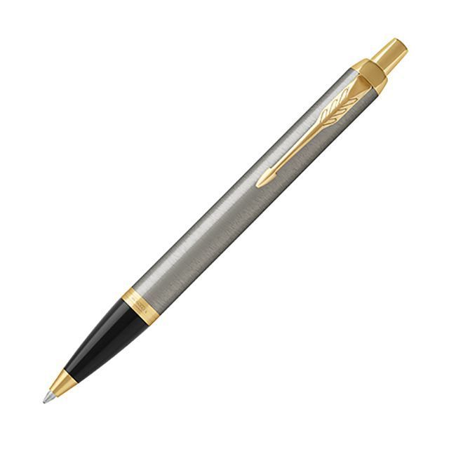 Parker Im Core Brushed Metal Ballpoint Pen GT