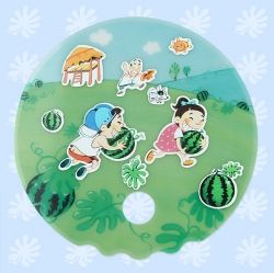 DIY. Watermelon fan _10pcs