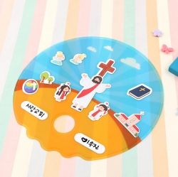 Sunday school fanning decoration (1 set of 10 items)