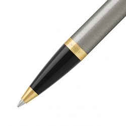 Parker Im Core Brushed Metal Ballpoint Pen GT
