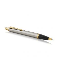 Parker Im Core Brushed Metal Ballpoint Pen GT
