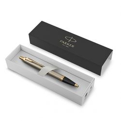 Parker Im Core Brushed Metal Ballpoint Pen GT