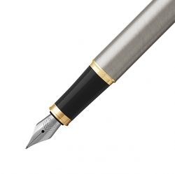 Parker Im Core Brushed Metal Fountain Pen GT