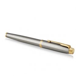 Parker Im Core Brushed Metal Fountain Pen GT
