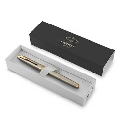 Parker Im Core Brushed Metal Fountain Pen GT