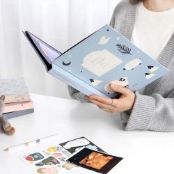 CONITALE Self-Adhesive Photo Album, Baby Book Keepsake 