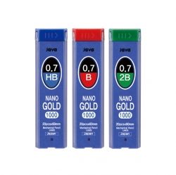 Nano Gold 1000 Pencil Leads Refill 0.7mm, 12 Pack 