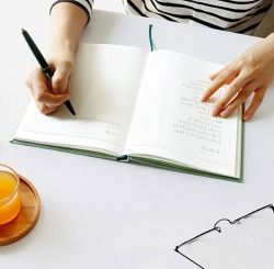 Transcription Note Khaki, A5 Size 