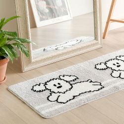 Little paper Long Bath rug