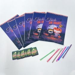 halloween bags and twist tie 6pcs