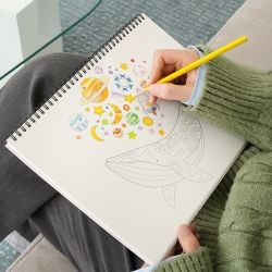 The Whale Color Drawing Easy version