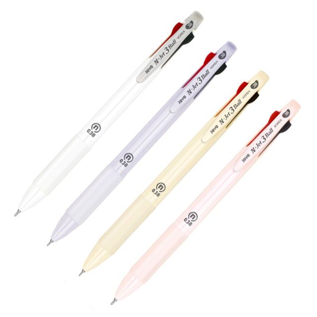 JAVA N-Jet 3 Ball Ballpoint Pen 0.38mm, 12 Pack 