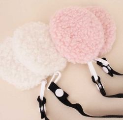 Woolly Button Earmuffs(L), Ear Covers