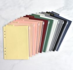 Classy Binder Pocket, 6-rings Binder Cover, A5 Size 