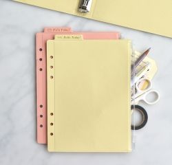 Classy Binder Pocket, 6-rings Binder Cover, A5 Size 