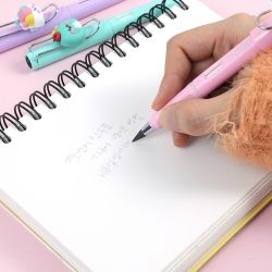 Pocket friends figure fountain pencil set , random