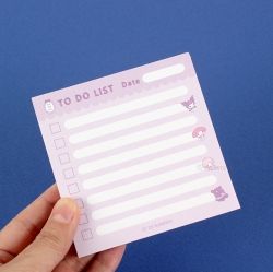 Sanrio Kuromi Memo Pad Set, 24ea