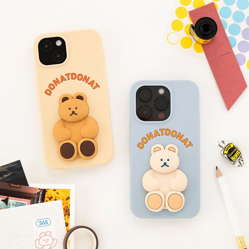 DONATDONAT Bear silicone case iphone14