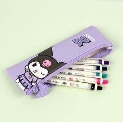 Sanrio Uniform Flat Pencil Case, random