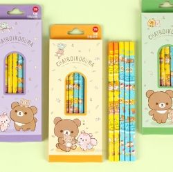 RIRRAKKUMA Pencil Kit(2B), 5 Piece Set