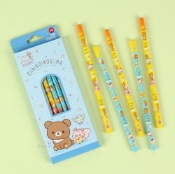 RIRRAKKUMA Pencil Kit(2B), 5 Piece Set