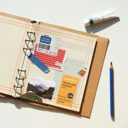 SQUARE DIARY Refill - Colored pencil, 6Rings, 148x172mm