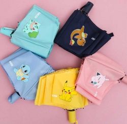 Pokemon simple 3-layer Auto Umbrella