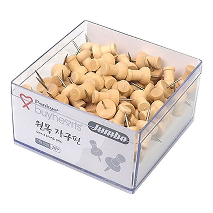 Jumbo Wood Basic Push Pins JWP