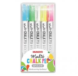 Multi Chalk Pen, 5Colors 5Count 
