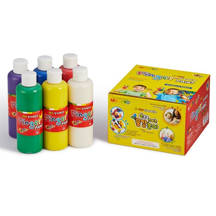 Finger Paint 100ml 6Colors, Tube Type