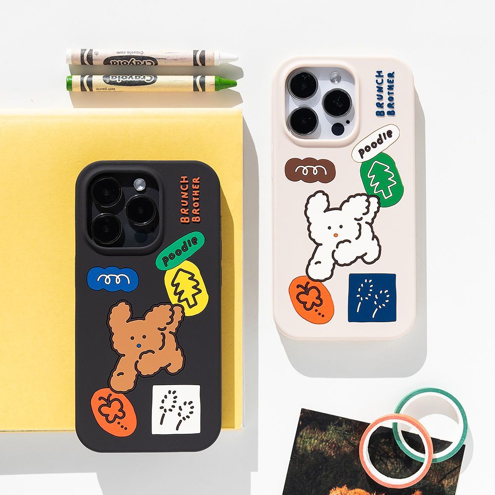 Brunch Brother Poodle silicone case iPhone14