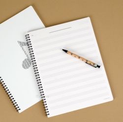 SIMPLE A4 PP Music Notebook, RANDOM